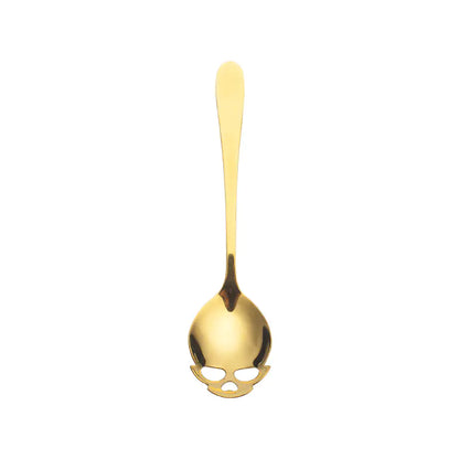 Stainless Steel Skull Spoon Set