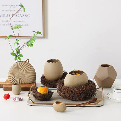 Artistic Eggshell Ceramic Vase