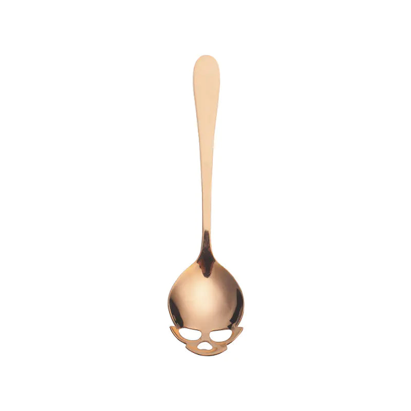 Stainless Steel Skull Spoon Set