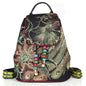 Embroidered Canvas Peacock Backpack with Ethnic Style